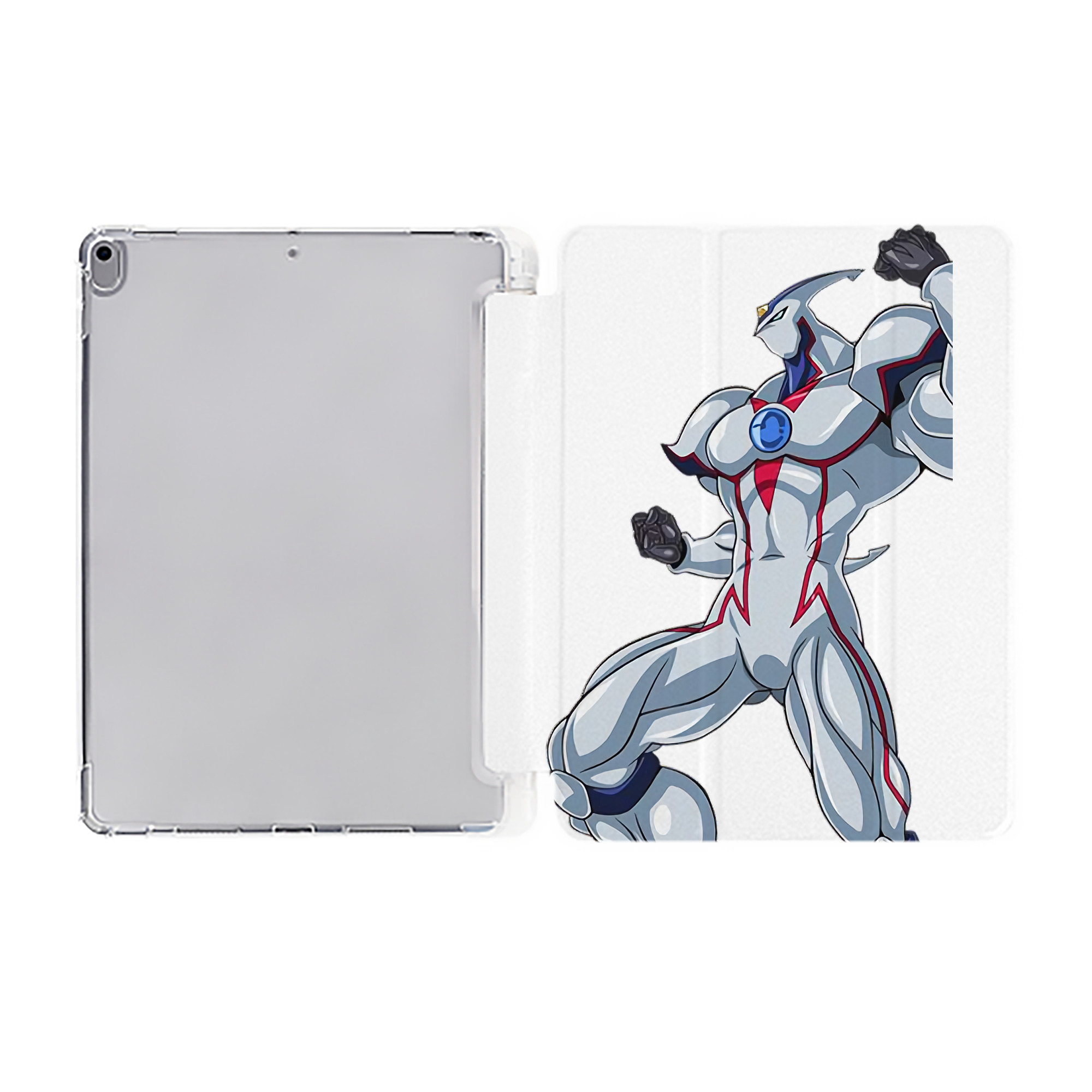 （画像用） 遊☆戯☆王 Yu-Gi-Oh! IPad ケース ペン収納付き 三つ折りスタンド PUレザー×シリコン 対応機種9.5/10.5/10.9インチ